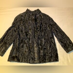 Vintage Koslow’s black lamb fur coat